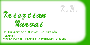 krisztian murvai business card