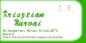 krisztian murvai business card